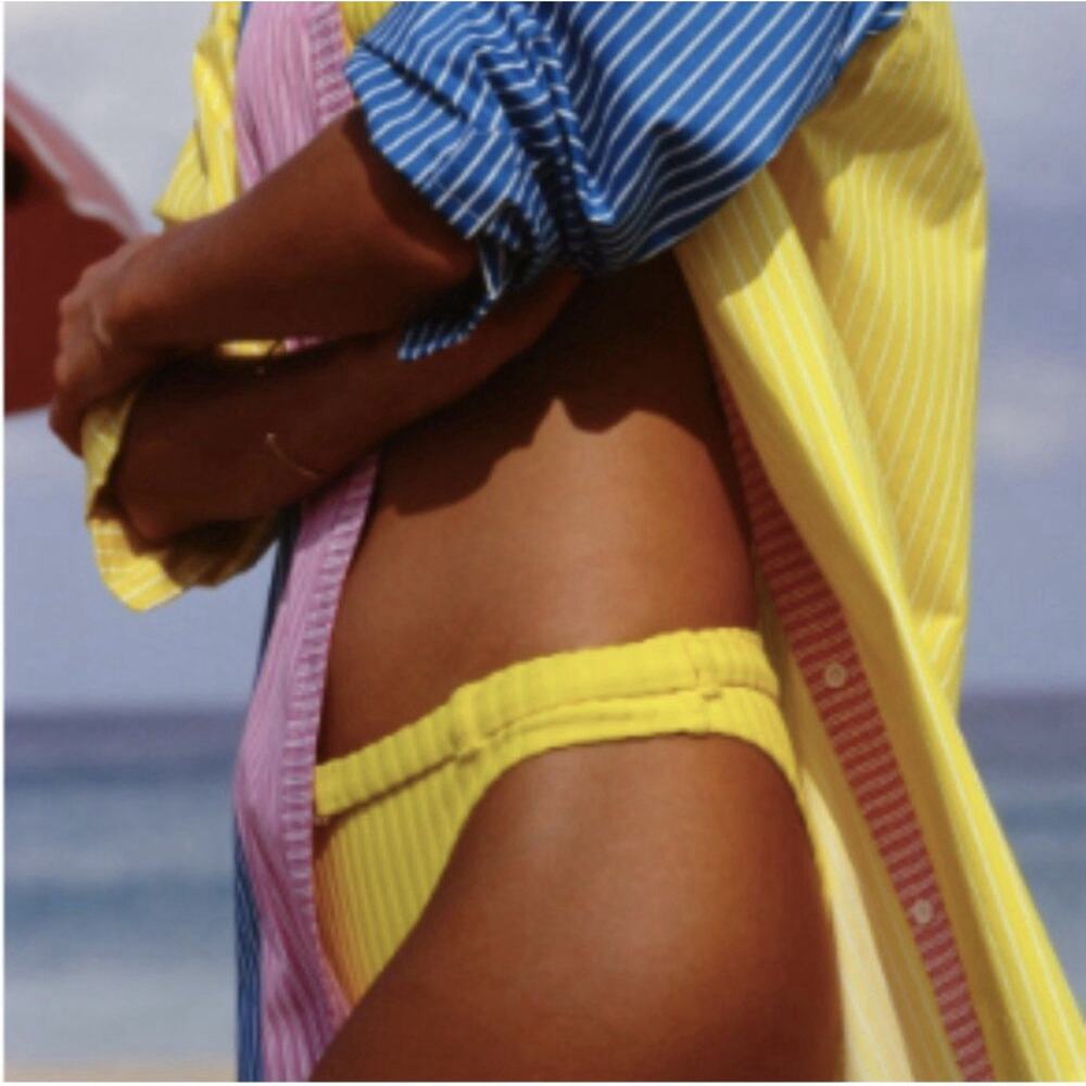 Solid & Striped Oxford Tunic Shirt Coverup XS Colorblock Stripe Beach Resort‎ - Picture 4 of 16
